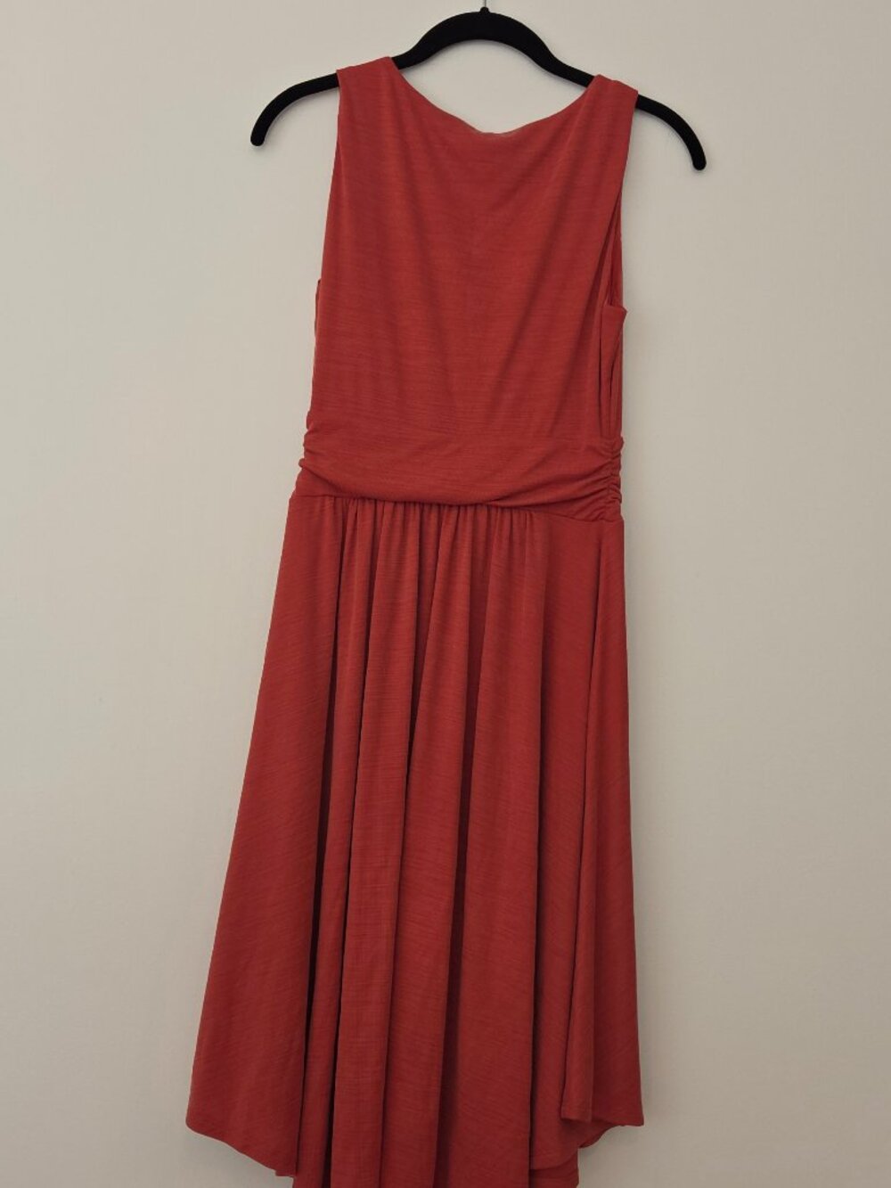 Anthropologie Rust Textured Knit V Neck Dress XS NWOT - Picture 2 of 5